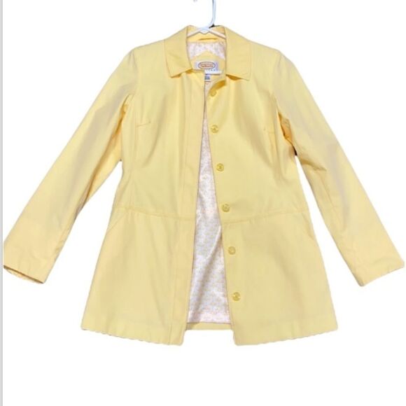 Talbots Petite Yellow All Weather Jacket Size Small Petite - Picture 1 of 11